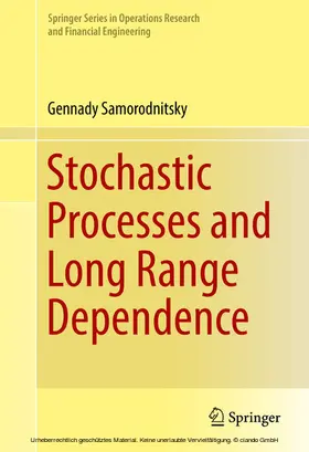 Samorodnitsky | Stochastic Processes and Long Range Dependence | E-Book | sack.de