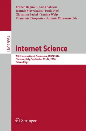 Bagnoli / Satsiou / Stavrakakis |  Internet Science | Buch |  Sack Fachmedien
