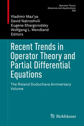 Maz'ya / Wendland / Natroshvili |  Recent Trends in Operator Theory and Partial Differential Equations | Buch |  Sack Fachmedien