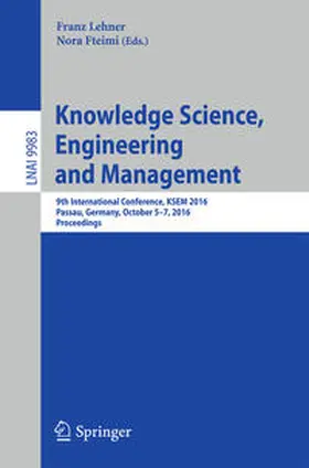Lehner / Fteimi | Knowledge Science, Engineering and Management | E-Book | www2.sack.de