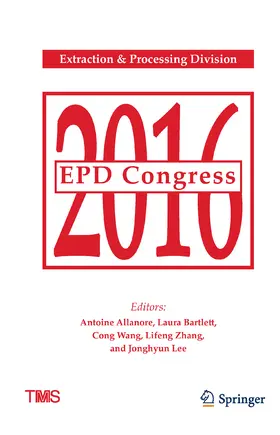 Allanore / Bartlett / Wang |  EPD Congress 2016 | eBook | Sack Fachmedien