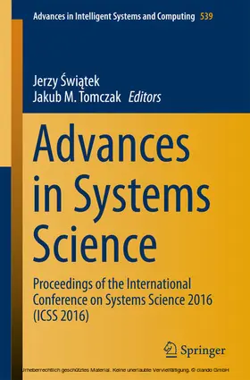 Swiatek / Swiatek / Tomczak | Advances in Systems Science | E-Book | sack.de