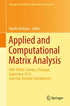 Bebiano | Applied and Computational Matrix Analysis | E-Book | sack.de