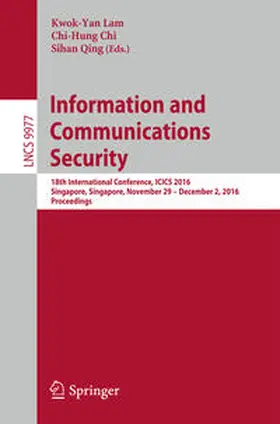 Lam / Chi / Qing | Information and Communications Security | E-Book | sack.de