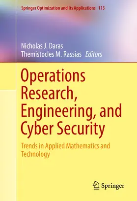 Daras / Rassias | Operations Research, Engineering, and Cyber Security | E-Book | sack.de