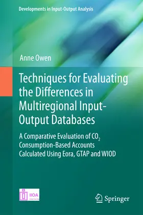Owen |  Techniques for Evaluating the Differences in Multiregional Input-Output Databases | eBook | Sack Fachmedien