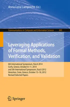 Lamprecht | Leveraging Applications of Formal Methods, Verification, and Validation | E-Book | sack.de