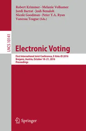 Krimmer / Volkamer / Barrat | Electronic Voting | E-Book | sack.de