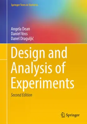 Dean / Voss / Draguljic | Design and Analysis of Experiments | E-Book | sack.de
