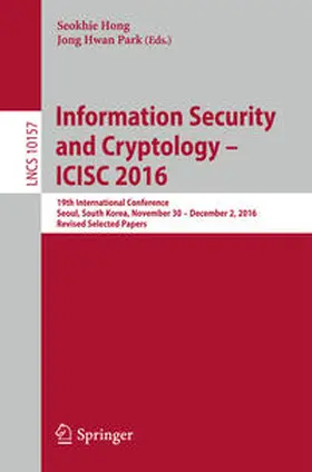 Hong / Park | Information Security and Cryptology – ICISC 2016 | E-Book | sack.de