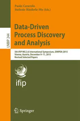 Ceravolo / Rinderle-Ma | Data-Driven Process Discovery and Analysis | E-Book | sack.de