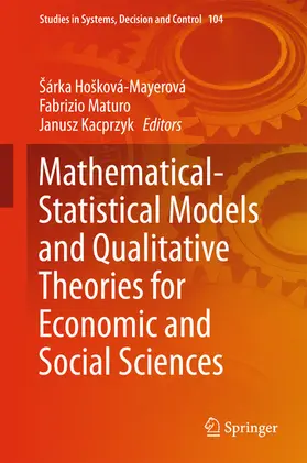Hošková-Mayerová / Hosková-Mayerová / Maturo | Mathematical-Statistical Models and Qualitative Theories for Economic and Social Sciences | E-Book | sack.de