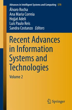 Rocha / Correia / Adeli |  Recent Advances in Information Systems and Technologies | eBook | Sack Fachmedien