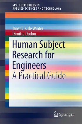de Winter / Dodou | Human Subject Research for Engineers | E-Book | sack.de