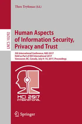 Tryfonas | Human Aspects of Information Security, Privacy and Trust | E-Book | sack.de