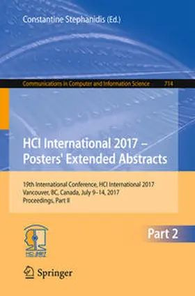 Stephanidis | HCI International 2017 – Posters' Extended Abstracts | E-Book | sack.de