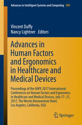 Duffy / Lightner | Advances in Human Factors and Ergonomics in Healthcare and Medical Devices | E-Book | sack.de