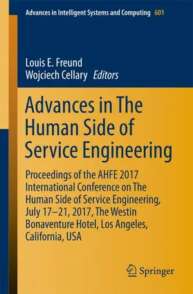 Cellary / Freund |  Advances in The Human Side of Service Engineering | Buch |  Sack Fachmedien