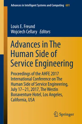 Freund / Cellary |  Advances in The Human Side of Service Engineering | eBook | Sack Fachmedien