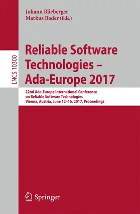 Bader / Blieberger |  Reliable Software Technologies - Ada-Europe 2017 | Buch |  Sack Fachmedien