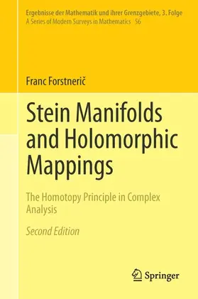 Forstneric / Forstneric |  Stein Manifolds and Holomorphic Mappings | eBook | Sack Fachmedien