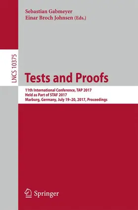 Gabmeyer / Johnsen |  Tests and Proofs | Buch |  Sack Fachmedien