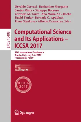Gervasi / Torre / Murgante |  Computational Science and Its Applications - ICCSA 2017 | Buch |  Sack Fachmedien