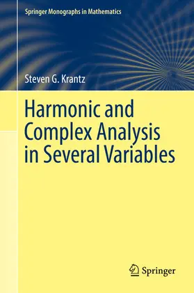 Krantz |  Harmonic and Complex Analysis in Several Variables | eBook | Sack Fachmedien