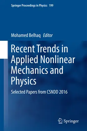 Belhaq |  Recent Trends in Applied Nonlinear Mechanics and Physics | eBook | Sack Fachmedien