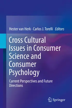 van Herk / Torelli | Cross Cultural Issues in Consumer Science and Consumer Psychology | E-Book | sack.de