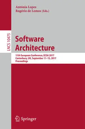 Lopes / de Lemos | Software Architecture | E-Book | www2.sack.de