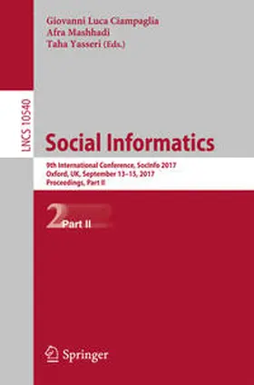 Ciampaglia / Mashhadi / Yasseri | Social Informatics | E-Book | sack.de
