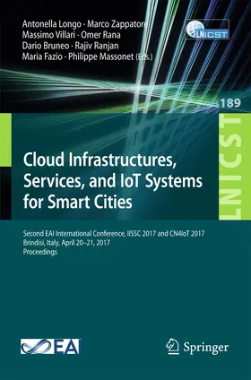 Longo / Zappatore / Villari |  Cloud Infrastructures, Services, and IoT Systems for Smart Cities | Buch |  Sack Fachmedien