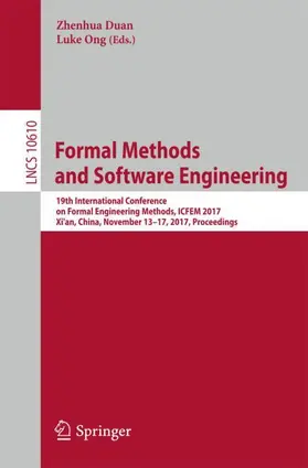 Ong / Duan |  Formal Methods and Software Engineering | Buch |  Sack Fachmedien