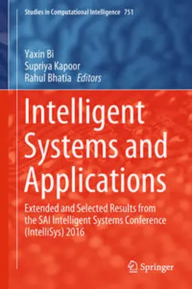 Bi / Kapoor / Bhatia | Intelligent Systems and Applications | E-Book | sack.de