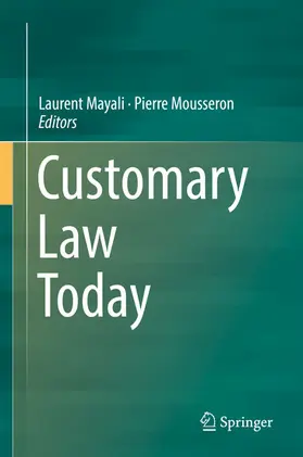 Mayali / Mousseron | Customary Law Today | E-Book | sack.de