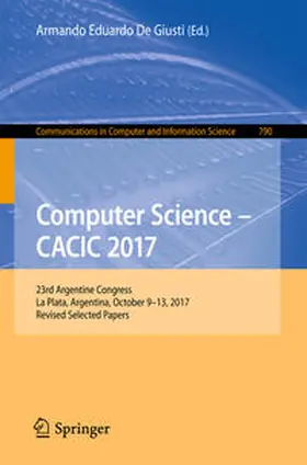 De Giusti | Computer Science – CACIC 2017 | E-Book | sack.de