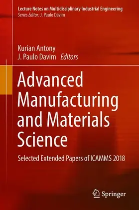Davim / Antony |  Advanced Manufacturing and Materials Science | Buch |  Sack Fachmedien