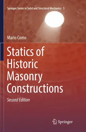 Como |  Statics of Historic Masonry Constructions | Buch |  Sack Fachmedien