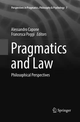 Poggi / Capone |  Pragmatics and Law | Buch |  Sack Fachmedien