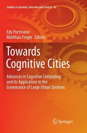 Finger / Portmann |  Towards Cognitive Cities | Buch |  Sack Fachmedien