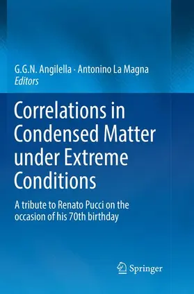 La Magna / Angilella | Correlations in Condensed Matter under Extreme Conditions | Buch | 978-3-319-85210-2 | sack.de