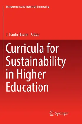 Davim |  Curricula for Sustainability in Higher Education | Buch |  Sack Fachmedien