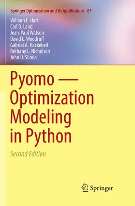 Hart / Laird / Watson |  Pyomo - Optimization Modeling in Python | Buch |  Sack Fachmedien