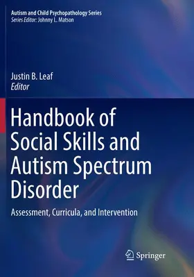 Leaf |  Handbook of Social Skills and Autism Spectrum Disorder | Buch |  Sack Fachmedien