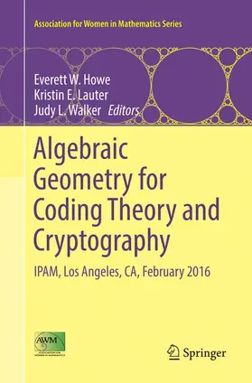 Howe / Walker / Lauter |  Algebraic Geometry for Coding Theory and Cryptography | Buch |  Sack Fachmedien