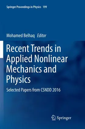Belhaq |  Recent Trends in Applied Nonlinear Mechanics and Physics | Buch |  Sack Fachmedien