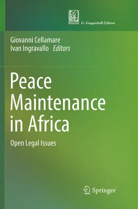 Ingravallo / Cellamare | Peace Maintenance in Africa | Buch | 978-3-319-89167-5 | sack.de