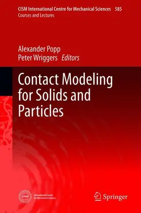 Wriggers / Popp |  Contact Modeling for Solids and Particles | Buch |  Sack Fachmedien