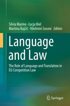 Marino / Sosoni / Biel |  Language and Law | Buch |  Sack Fachmedien